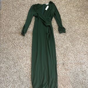 Elegant Green Maxi Dress